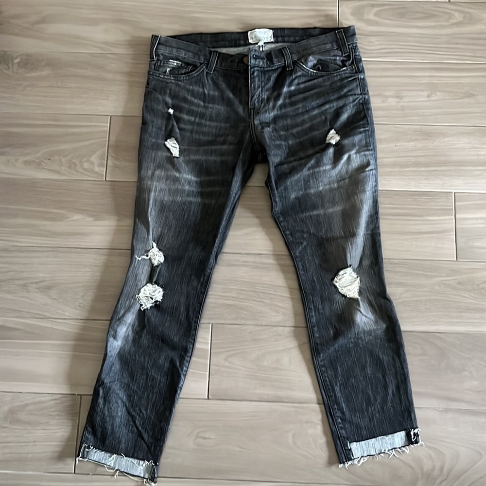 Current/Elliot light black distressed jean